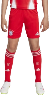 Dětské domácí fotbalové šortky Adidas FC Bayern 25/26 červené