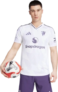 Pánský venkovní zápasový dres Adidas Manchester United 25/26 bílý