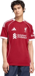 Pánský domácí fotbalový dres Adidas Liverpool FC 25/26 červený
