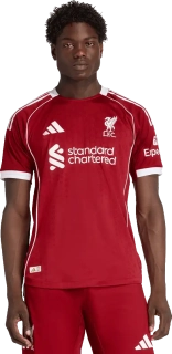 Pánský domácí zápasový fotbalový dres Adidas Liverpool FC 25/26 červený