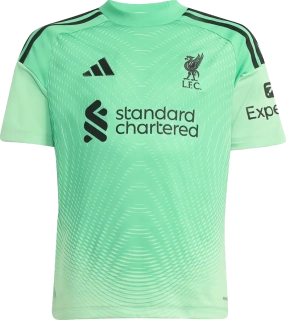 Dětský brankářský fotbalový dres Adidas Liverpool FC 25/26 zelený