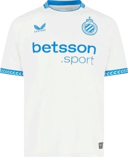 Pánský venkovní fotbalový dres Castore Club Brugge 25/26 bílý