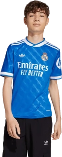 Dětský třetí fotbalový dres Adidas Real Madrid 25/26 modrý