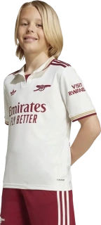 Dětský třetí fotbalový dres Adidas Arsenal FC 25/26 bílý