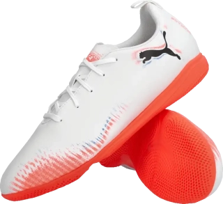 Dětské sálové kopačky Puma Future 8 Play IN bílé
