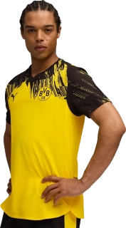 Pánský domácí zápasový dres Puma Borussia Dortmund 25/26 žluto-černý
