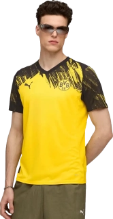 Pánský domácí fotbalový dres Puma Borussia Dortmund 25/26 žluto-černý