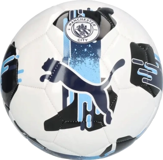 Fotbalový míč Puma Manchester City 25/26 Orbita 6 velikost 5 bílo-černý