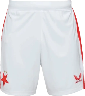 Panské domácí fotbalové šortky Castore SK Slavia Praha 25/26 bílé
