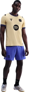 Pánský venkovní fotbalový dres Nike FC Barcelona x Kobe 25/26 béžový