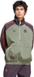 Pánská bunda Adidas FC Bayern 25/26 Terrace Icons Half-Zip zelená