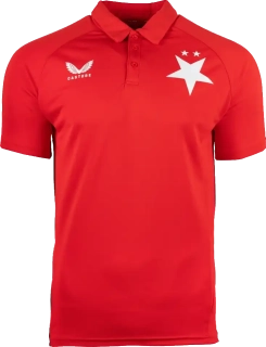 Pánská košile Castore SK Slavia Praha 25/26 Travel Polo červená