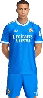 Pánský třetí zápasový dres Adidas Real Madrid 25/26 modrý