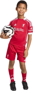Dětská domácí souprava Adidas Liverpool FC 25/26 pro malé děti červená