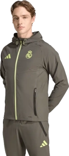 Pánská bunda Adidas Real Madrid 25/26 Competition Vis Tech Travel zelená