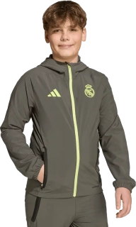 Dětská bunda Adidas Real Madrid 25/26 Competition Vis Tech Travel zelená