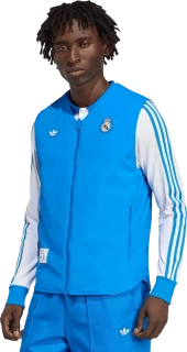 Pánská elegantní vesta Adidas Real Madrid 25/26 Terrace Icons modrá