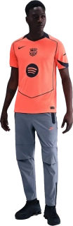 Pánský třetí fotbalový dres Nike FC Barcelona 25/26 oranžový