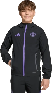 Dětská bunda Adidas Manchester United 25/26 Competition Vis Tech Travel černá