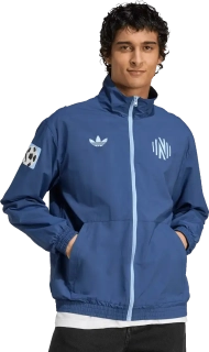 Pánská bunda Adidas Nashville SC 25/26 Anthem Full-Zip modrá