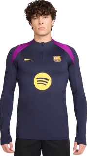 Pánská tréninková mikina Nike FC Barcelona 25/26 Strike tmavě fialová