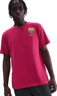 Pánské tričko Nike FC Barcelona 25/26 Crest tee červené
