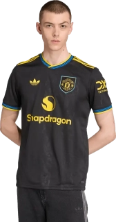 Pánský třetí fotbalový dres Adidas Manchester United 25/26 černý