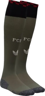 Unisex třetí fotbalové štulpny Adidas FC Bayern 25/26 zelené
