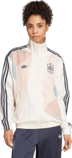 Dámská hladká sportovní bunda Adidas Španělsko 25-26 Track béžová