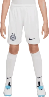 Dětské venkovní fotbalové šortky Nike Inter Milan 25/26 bílé