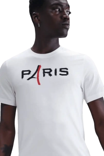 Pánské fotbalové tričko krátký rukáv Nike PSG 25/26 Tee bílé