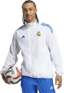 Pánská prezentační bunda Adidas Real Madrid 25/26 bílá