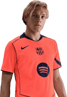 Pánský třetí zápasový dres Nike FC Barcelona 25/26 oranžový