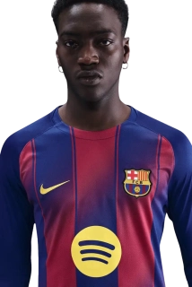 Pánský domácí dres Nike FC Barcelona 25/26 modro-červený dlouhý rukáv