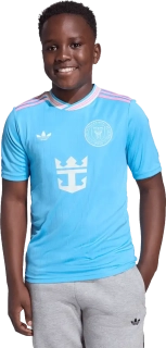 Dětský třetí fotbalový dres Adidas Inter Miami CF 25/26 Messi blankytný