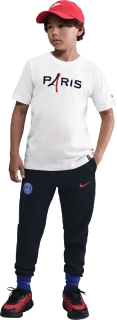 Dětské tričko s krátkým rukávem Nike PSG 25/26 Tee bílé