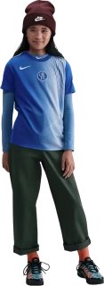 Dětský předzápasový dres Nike Chelsea FC 25/26 Academy Pro modrý