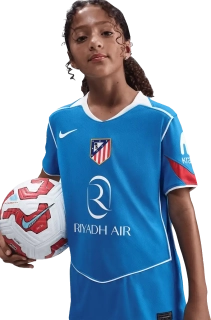 Dětský třetí fotbalový dres Nike Atletico Madrid 25/26 modrý