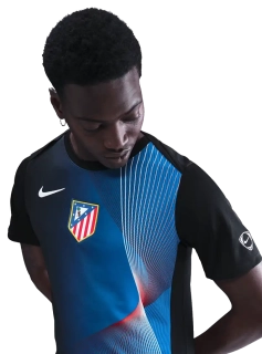 Pánský předzápasový dres Nike Atlético Madrid 25/26 Academy Pro modro-černý