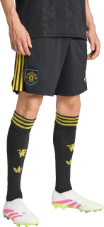 Pánské třetí šortky Adidas Manchester United 25/26 černé