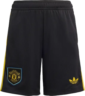 Dětské třetí šortky Adidas Manchester United 25/26 černé