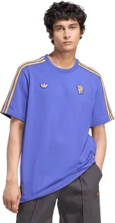 Pánské tričko Adidas Manchester United 25/26 Terrace Icons Tee modré