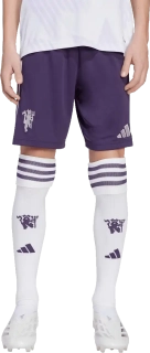 Dětské venkovní šortky Adidas Manchester United 25/26 fialové