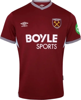 Pánský domácí fotbalový dres Umbro West Ham United FC 25/26 bordó