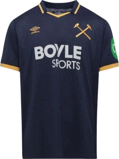 Pánský třetí fotbalový dres Umbro West Ham United FC 25/26 modrý