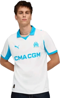 Pánský domácí fotbalový dres Puma Olympique de Marseille 25/26 bílý