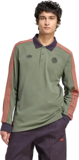 Pánské polo tričko Adidas FC Bayern 25/26 Terrace Icons zelené