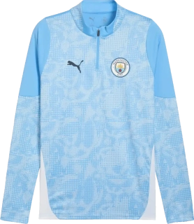 Pánská tréninková mikina Puma Manchester City 25/26 1/4 Zip Top blankytná