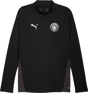 Pánská tréninková mikina Puma Manchester City 25/26 1/4 Zip Top černá