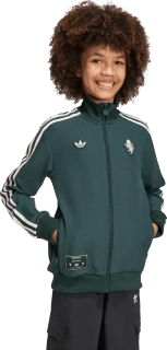 Dětský sportovní top Adidas Juventus FC 25/26 Terrace Icons Full-Zip zelený